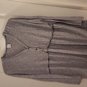 Long sleeved striped shirt